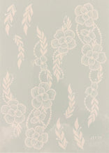 Afbeelding in Gallery-weergave laden, WHITE sticker tattoo flowers